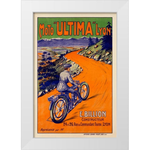 Moto â€œUltimaâ€ White Modern Wood Framed Art Print by Unknown