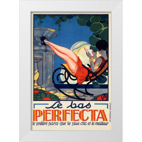 Le Bas Perfecta White Modern Wood Framed Art Print by Unknown