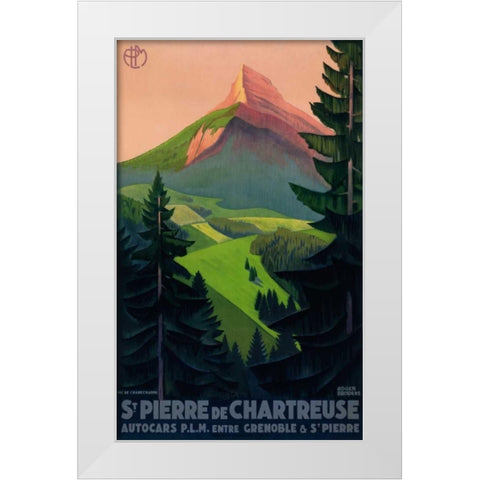 St. Pierre de Chartreuse White Modern Wood Framed Art Print by Broders, Roger
