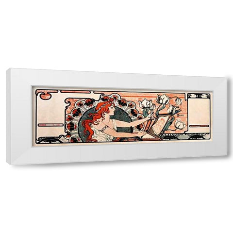 La Lithographie White Modern Wood Framed Art Print by Marie, Gustave