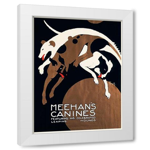 Meehanâ€™s Canines White Modern Wood Framed Art Print by Iannelli, Alfonso