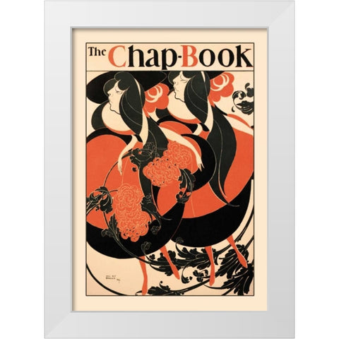 The Chap Book, 1894 White Modern Wood Framed Art Print by Bradley, William H.