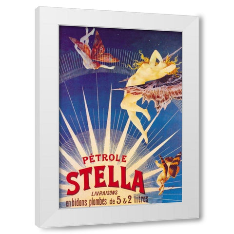 Petrole Stella, 1897 White Modern Wood Framed Art Print by Gray, Henri