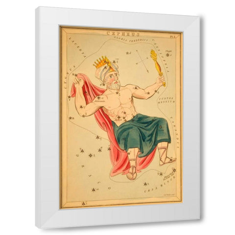 Cepheus, 1825 White Modern Wood Framed Art Print by Aspin, Jehoshaphat