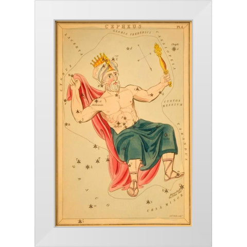 Cepheus, 1825 White Modern Wood Framed Art Print by Aspin, Jehoshaphat