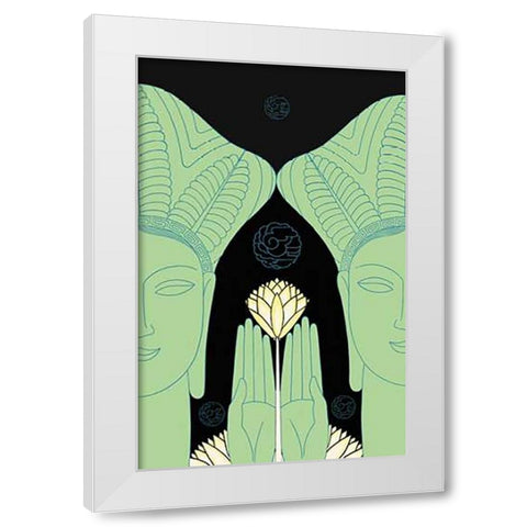 Jade Goddess Images, 1927 White Modern Wood Framed Art Print by McIntosh, Frank
