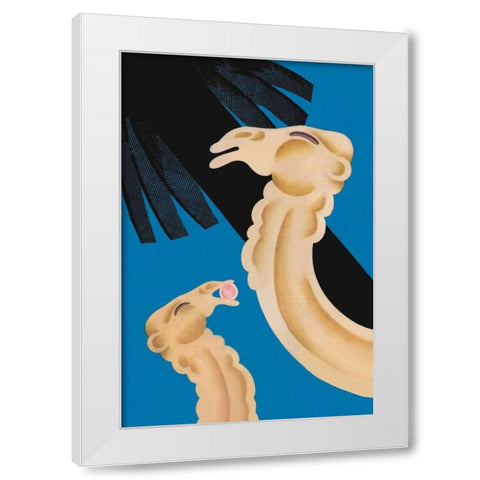 Forbidden Fruit, 1930 White Modern Wood Framed Art Print by McIntosh, Frank