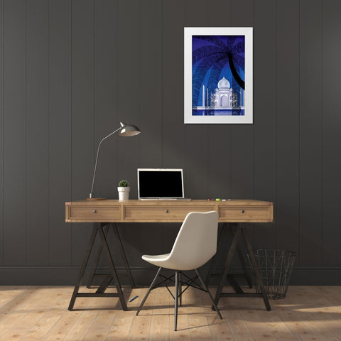 In Agra, 1930 White Modern Wood Framed Art Print by McIntosh, Frank