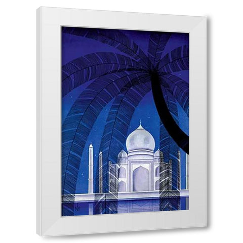 In Agra, 1930 White Modern Wood Framed Art Print by McIntosh, Frank