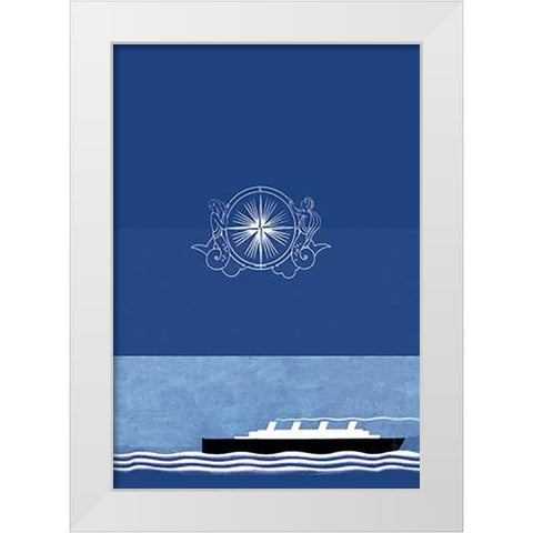 The Voyage Out No Title, 1931 White Modern Wood Framed Art Print by McIntosh, Frank