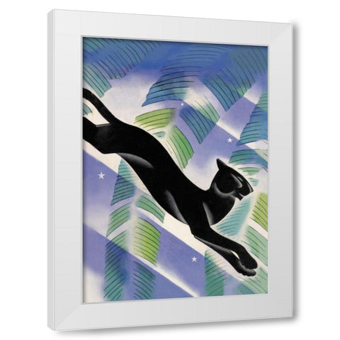 Malayan Night, 1931 White Modern Wood Framed Art Print by McIntosh, Frank