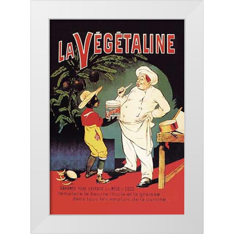 La Vegetaline White Modern Wood Framed Art Print by Oge, Eugene