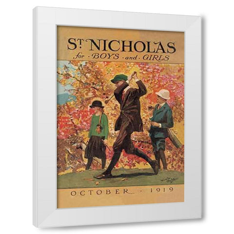 St. Nicholas for Boys and Girls, 1919 White Modern Wood Framed Art Print by Price, Garrett