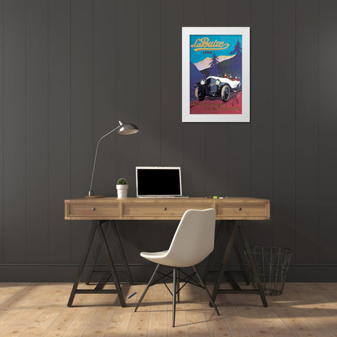 LaBuize White Modern Wood Framed Art Print by Unknown