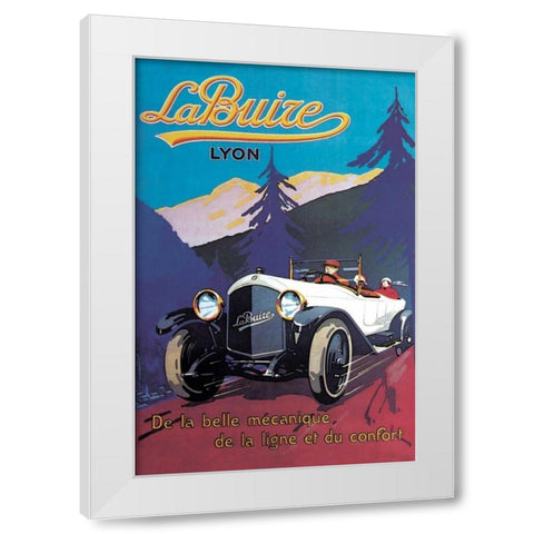 LaBuize White Modern Wood Framed Art Print by Unknown