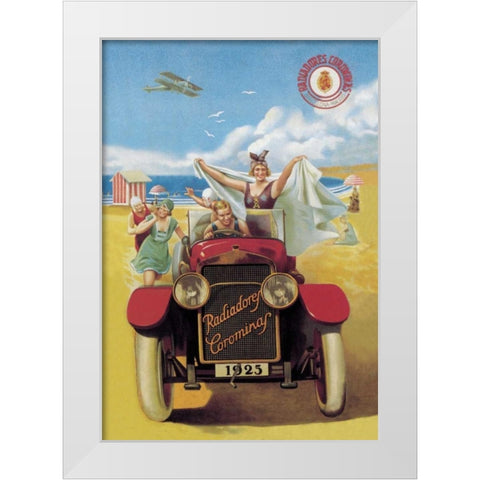 Radiadores Carominaf White Modern Wood Framed Art Print by Unknown