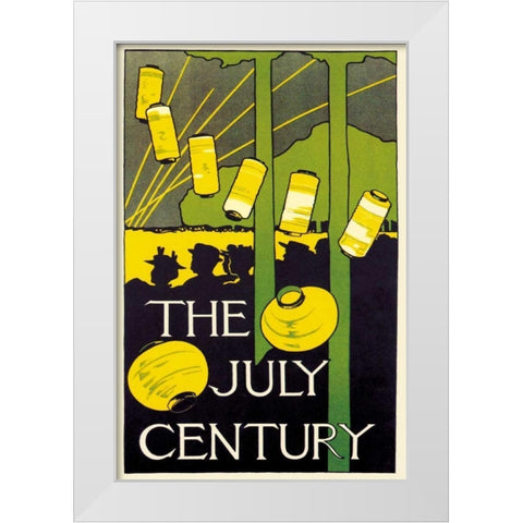 The July Century, 1895 White Modern Wood Framed Art Print by Woodbury, Charles H.