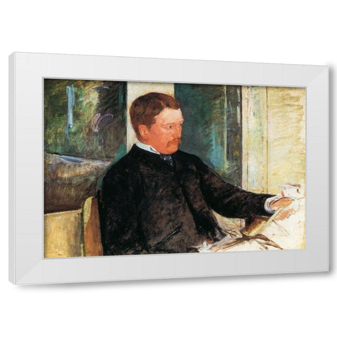 Alexander J 1880 White Modern Wood Framed Art Print by Cassatt, Mary