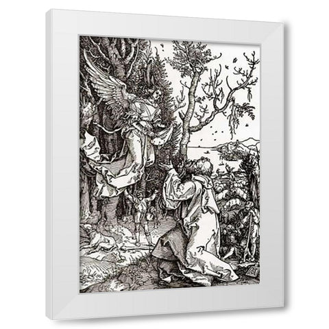 Life Of The Virgin 2 White Modern Wood Framed Art Print by Durer, Albrecht