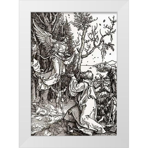 Life Of The Virgin 2 White Modern Wood Framed Art Print by Durer, Albrecht