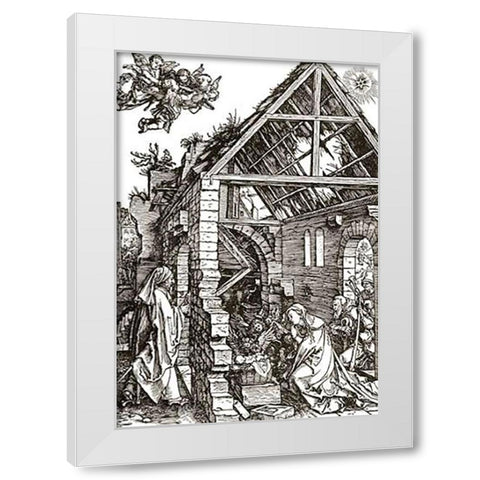 Life Of The Virgin 9 White Modern Wood Framed Art Print by Durer, Albrecht