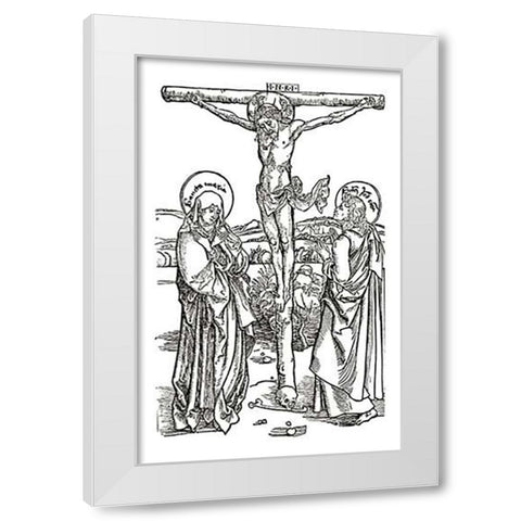 Opus Speciale MissaMaps White Modern Wood Framed Art Print by Durer, Albrecht