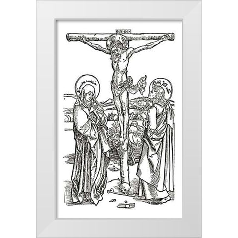 Opus Speciale MissaMaps White Modern Wood Framed Art Print by Durer, Albrecht