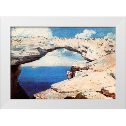 Glass Windows Bahamas White Modern Wood Framed Art Print by Homer, Winslow