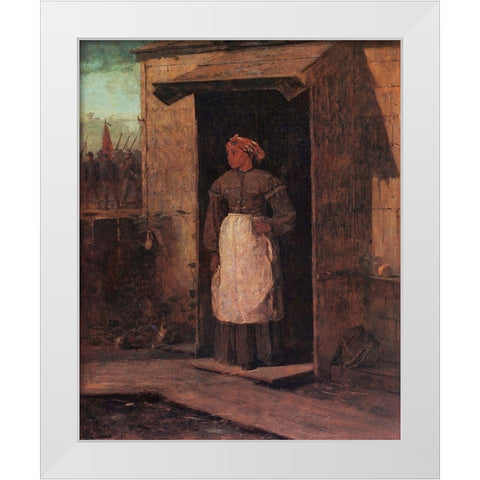 Near Andersonville White Modern Wood Framed Art Print by Homer, Winslow