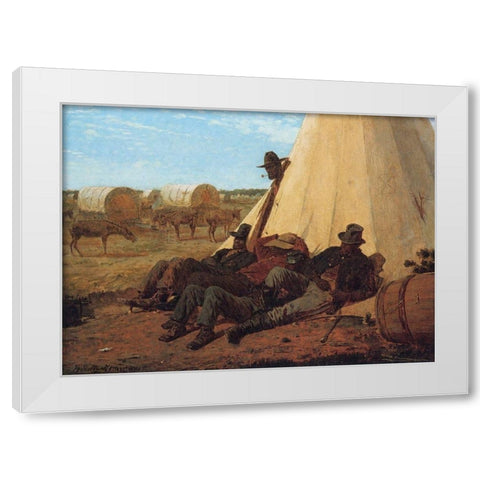 The Bright Side White Modern Wood Framed Art Print by Homer, Winslow