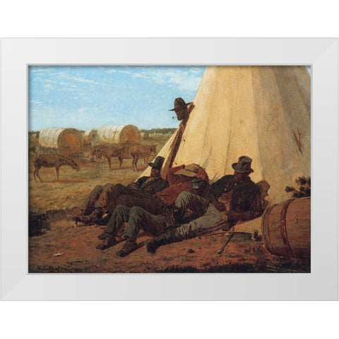 The Bright Side White Modern Wood Framed Art Print by Homer, Winslow
