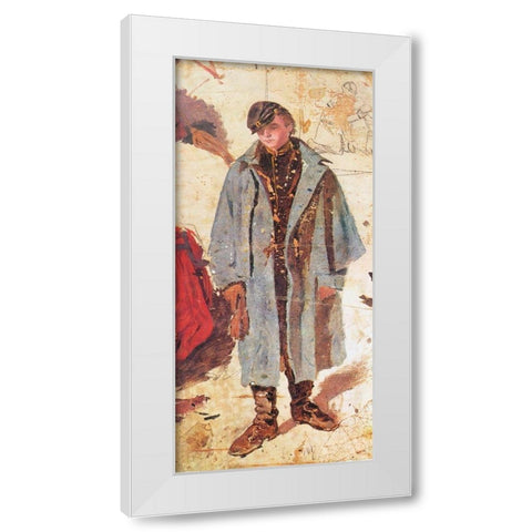 Young Soldier White Modern Wood Framed Art Print by Homer, Winslow