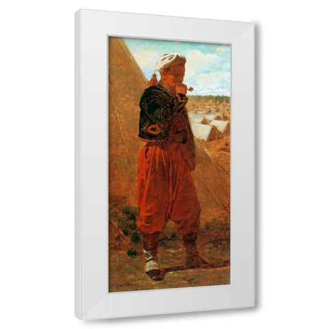 Zouave White Modern Wood Framed Art Print by Homer, Winslow