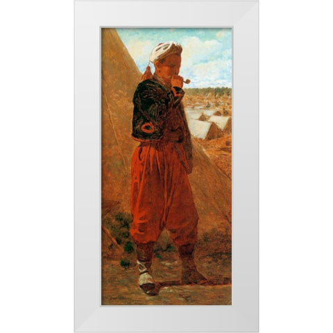 Zouave White Modern Wood Framed Art Print by Homer, Winslow