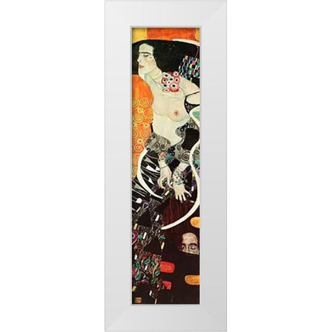 Judith II 1909 White Modern Wood Framed Art Print by Klimt, Gustav