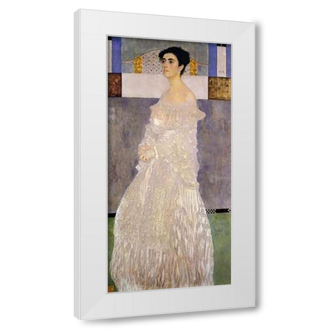Margaret Stonborough-Wittgenstein 1905 White Modern Wood Framed Art Print by Klimt, Gustav
