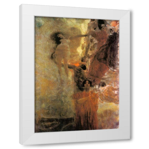 Medicine 1898 White Modern Wood Framed Art Print by Klimt, Gustav