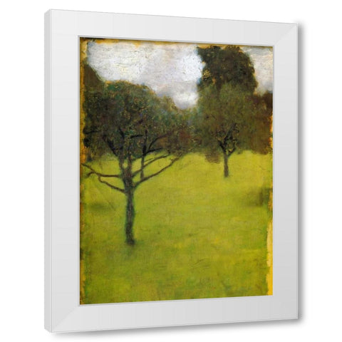 Orchard 1898 White Modern Wood Framed Art Print by Klimt, Gustav