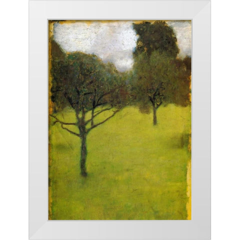 Orchard 1898 White Modern Wood Framed Art Print by Klimt, Gustav