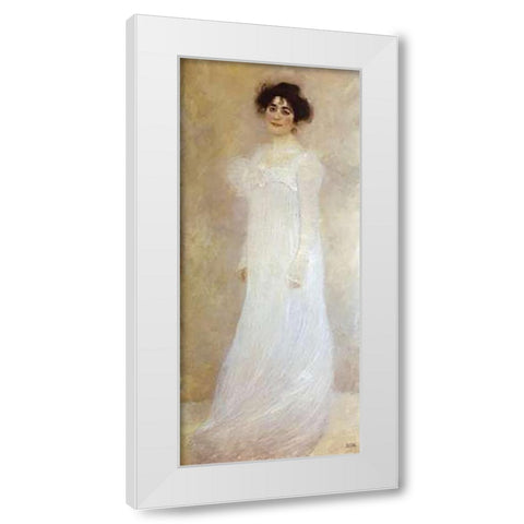 Serena Lederer 1899 White Modern Wood Framed Art Print by Klimt, Gustav