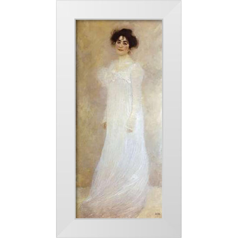 Serena Lederer 1899 White Modern Wood Framed Art Print by Klimt, Gustav
