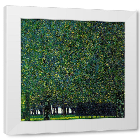 The Park 1910 White Modern Wood Framed Art Print by Klimt, Gustav