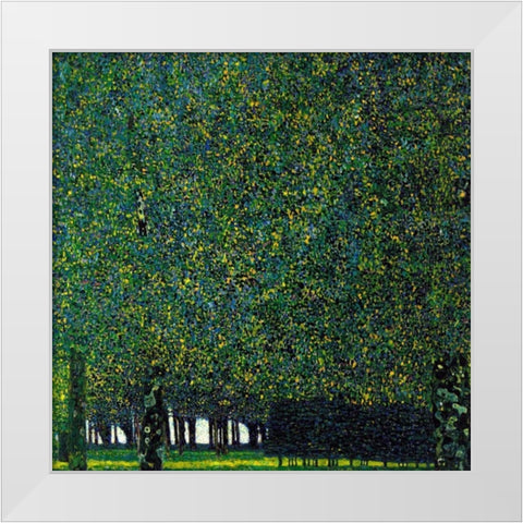 The Park 1910 White Modern Wood Framed Art Print by Klimt, Gustav
