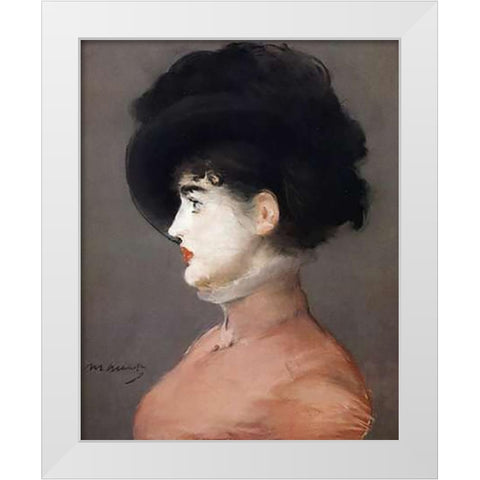 Irma Brunner White Modern Wood Framed Art Print by Manet, Edouard
