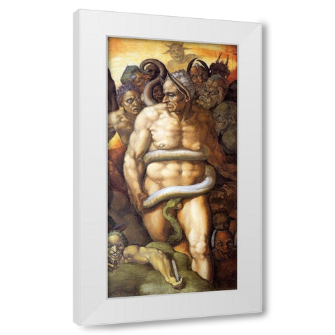 Minos-3 White Modern Wood Framed Art Print by Michelangelo