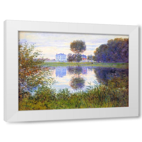 Arbre En Boule Argenteuil 1876 White Modern Wood Framed Art Print by Monet, Claude