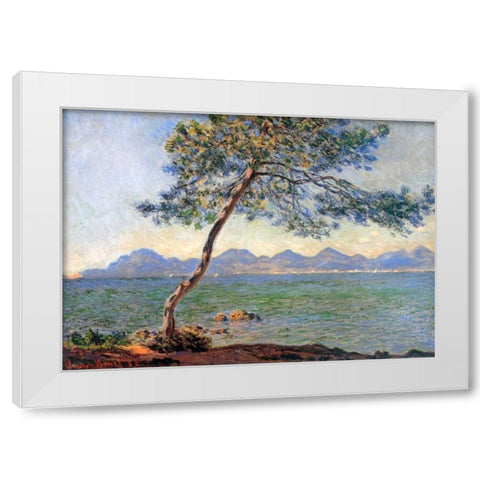 Au Cap DAntibes 1888 White Modern Wood Framed Art Print by Monet, Claude