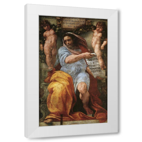 Isaiah White Modern Wood Framed Art Print by Raphael