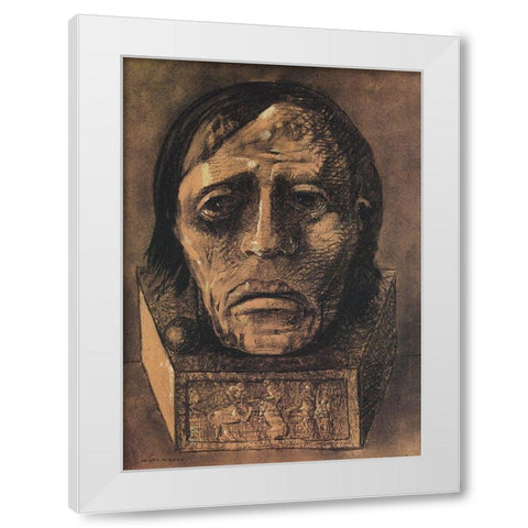 After The Execution White Modern Wood Framed Art Print by Redon, Odilon