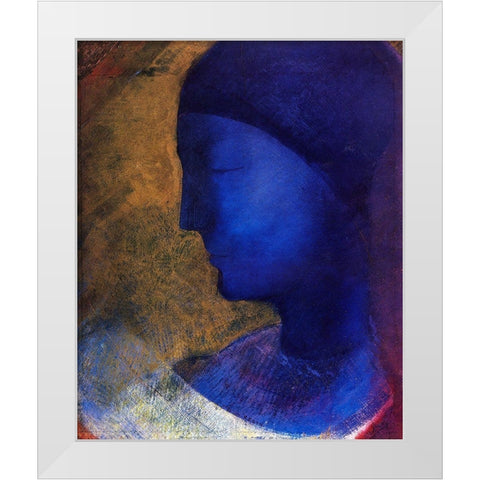 The Golden Cell White Modern Wood Framed Art Print by Redon, Odilon